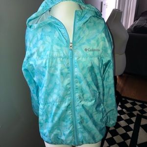 Beautiful blue Columbia windbreaker girls size M